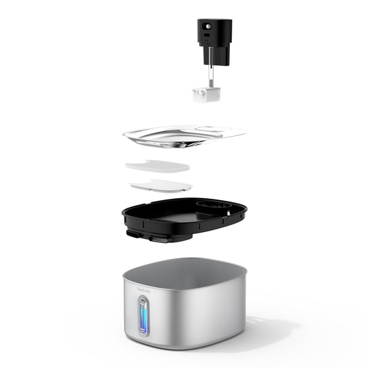 4.2L Wireless Stainless Steel Cat Water Fountain