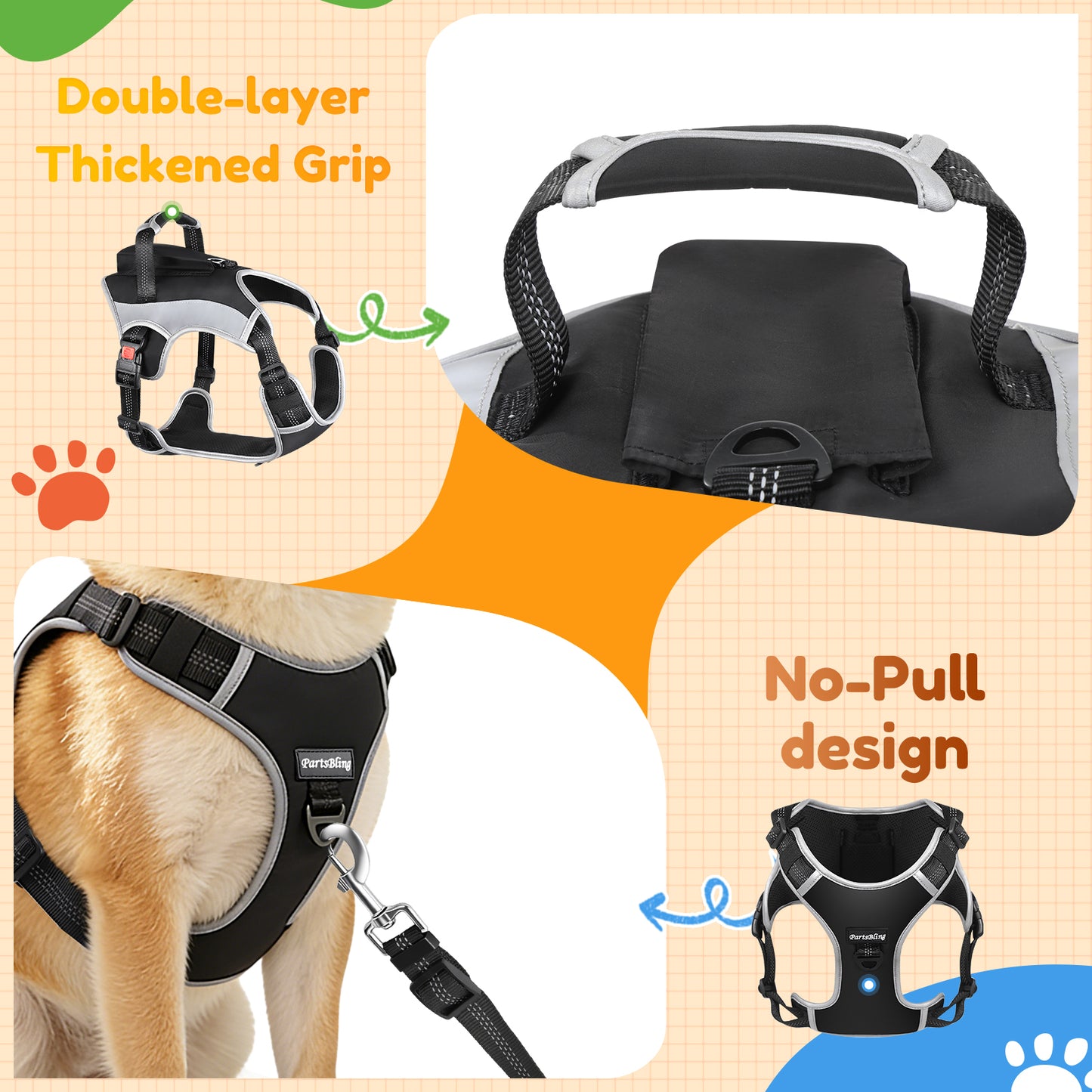 Dog Harness with Car Seatbelt